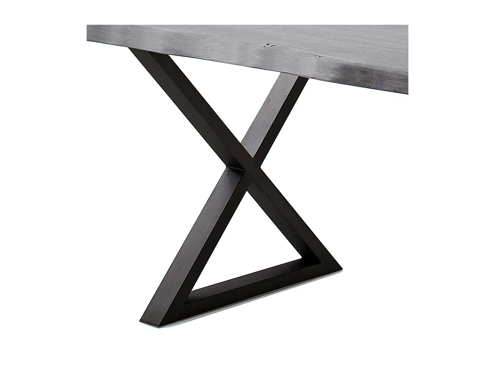 Esstisch Holztisch in Akazie Grau aus Massivholz