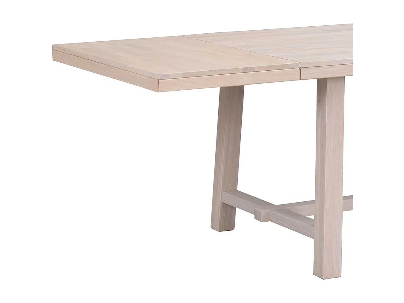 Esszimmertisch aus Eiche White Wash massiv modern