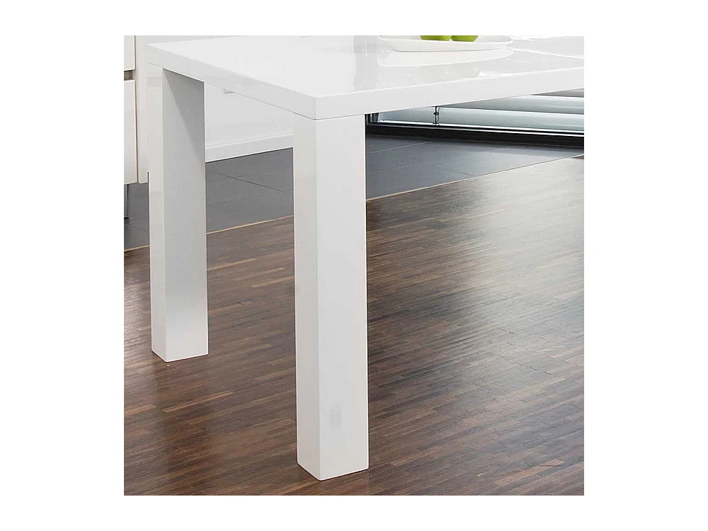 Esszimmertisch in Weiß Hochglanz modern