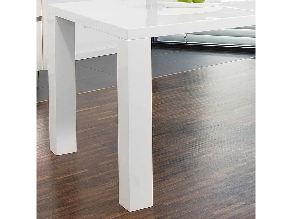 Esszimmertisch in Weiß Hochglanz modern
