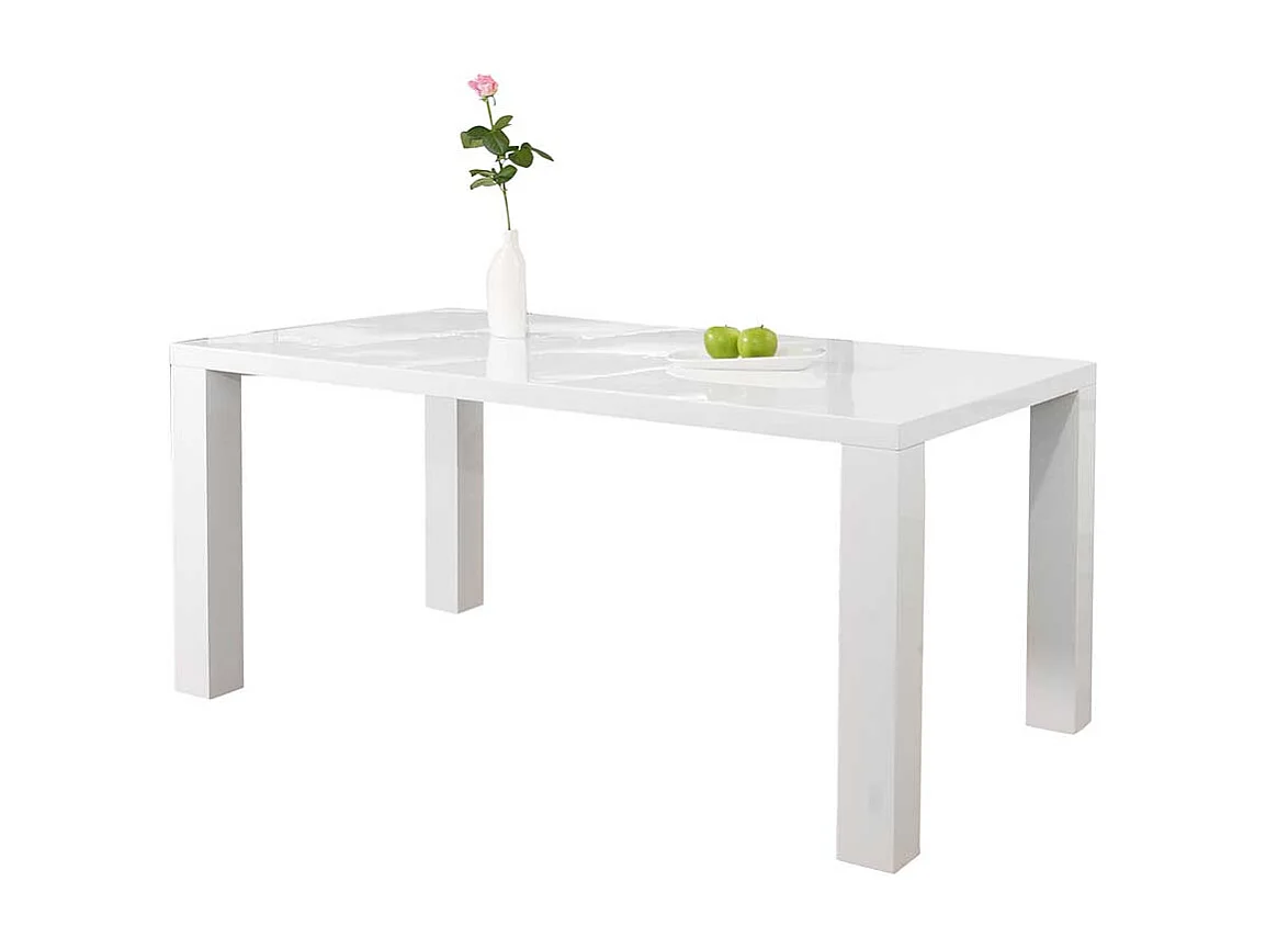 Esszimmertisch in Weiß Hochglanz modern