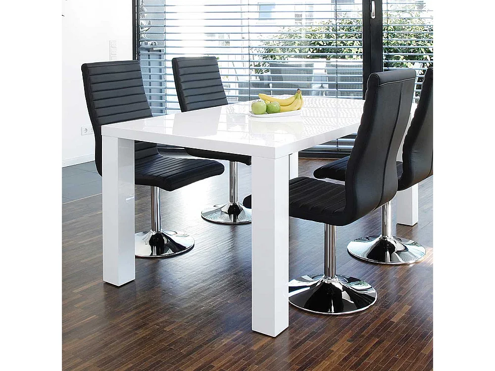 Esszimmertisch in Weiß Hochglanz modern