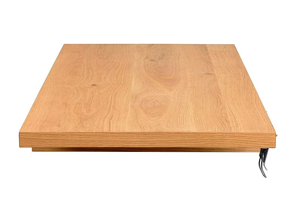 Esstisch Eiche Furnier geölt mit Vierfußgestell Metall