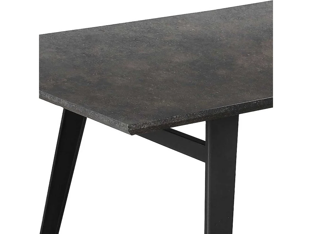 Esstisch Tisch Esszimmer in Schwarz und Graubraun