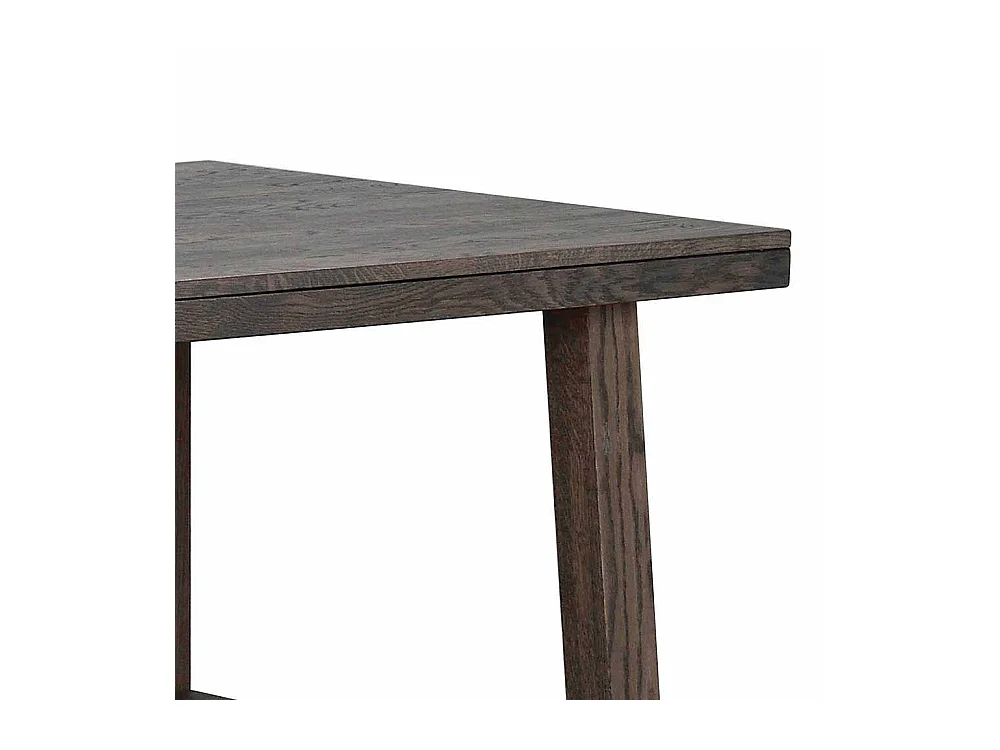 Esszimmertisch in dunkel lackiert und gebürstet Eiche massiv