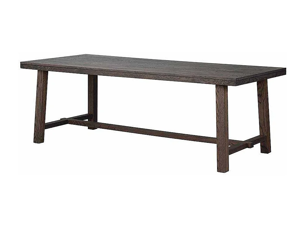 Esszimmertisch in dunkel lackiert und gebürstet Eiche massiv