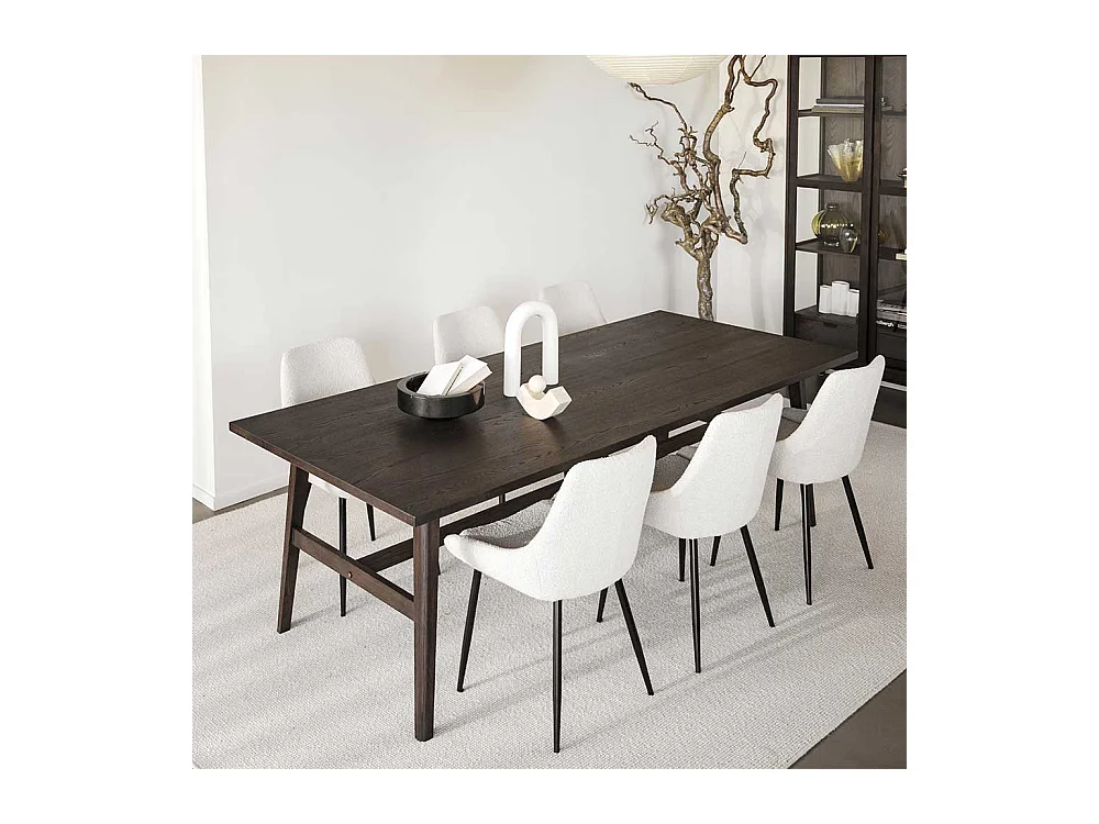 Esstisch optional verlängerbar in Eiche dunkelbraun 100 cm tief