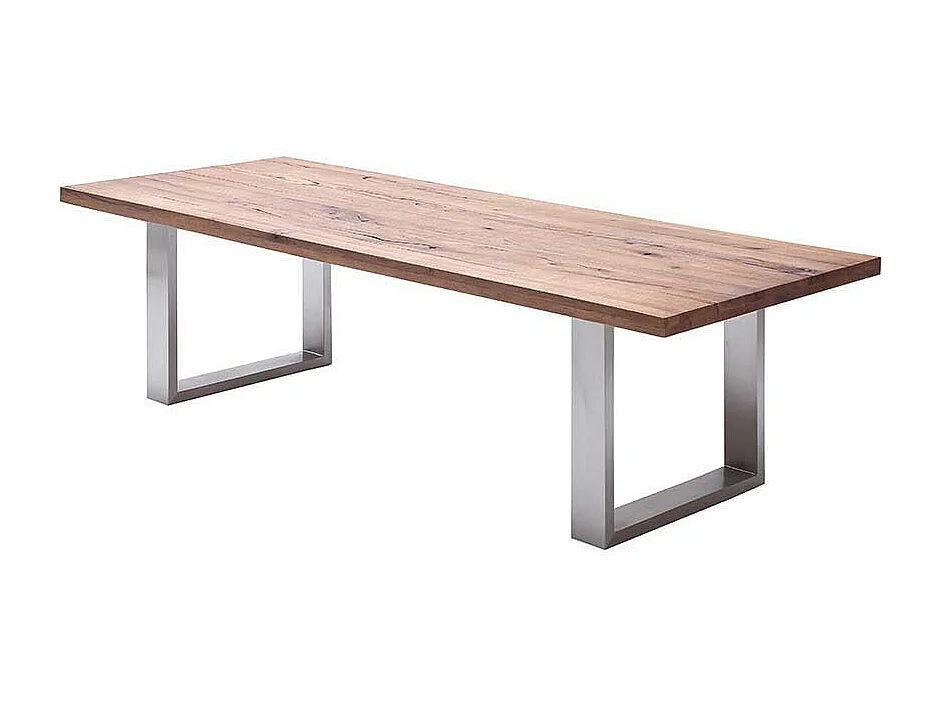 Esszimmertisch aus Eiche Massivholz Bügelgestell