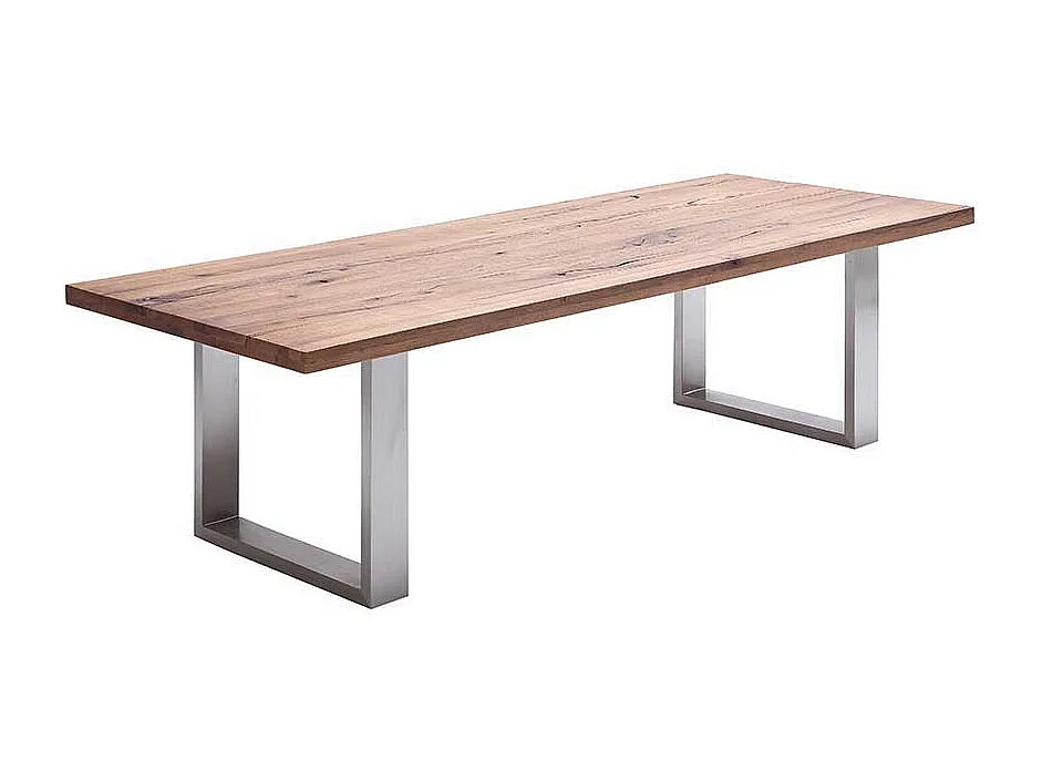 Esszimmertisch aus Eiche Massivholz Bügelgestell