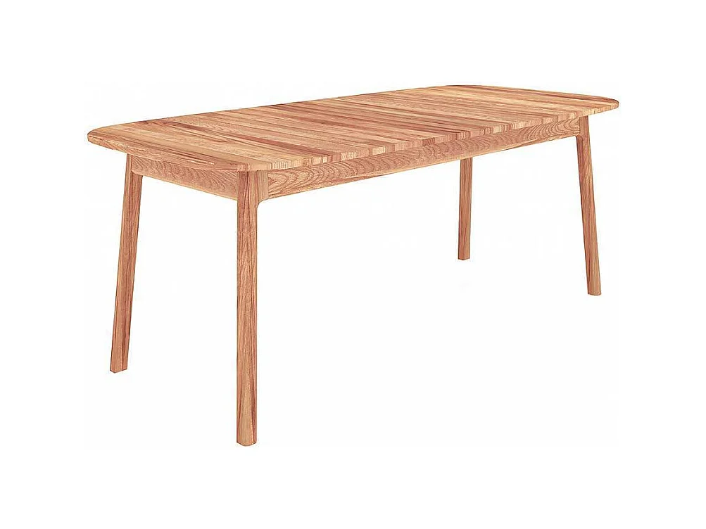 Esstisch Holztisch mit Massivholzplatte und Vierfußgestell