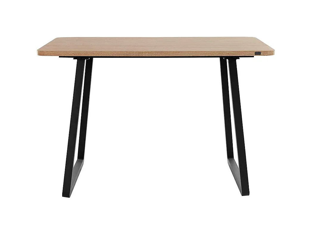 Esstisch in Wildeichefarben und Schwarz Industry Stil