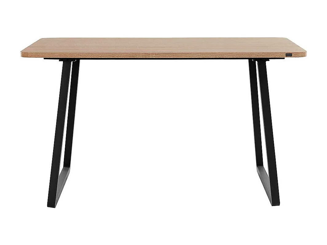 Esstisch in Wildeichefarben und Schwarz Industry Stil