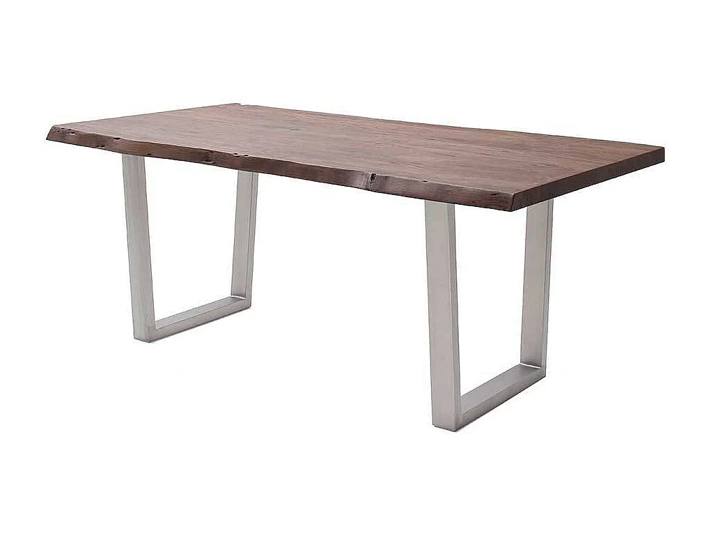 Küchentisch Holztisch aus Akazie Massivholz und Edelstahl