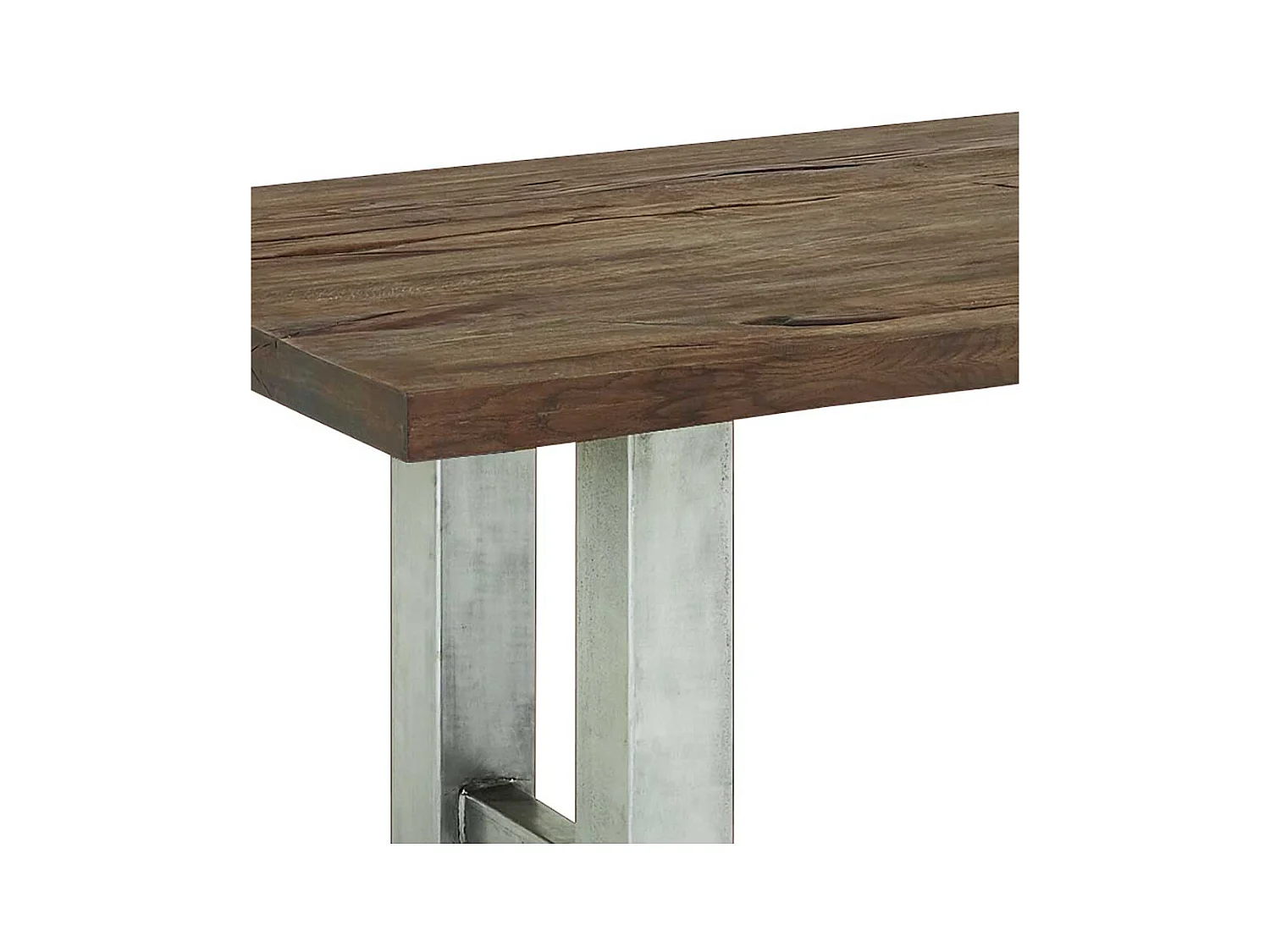 Küchentisch aus Wildeiche Massivholz Eisen