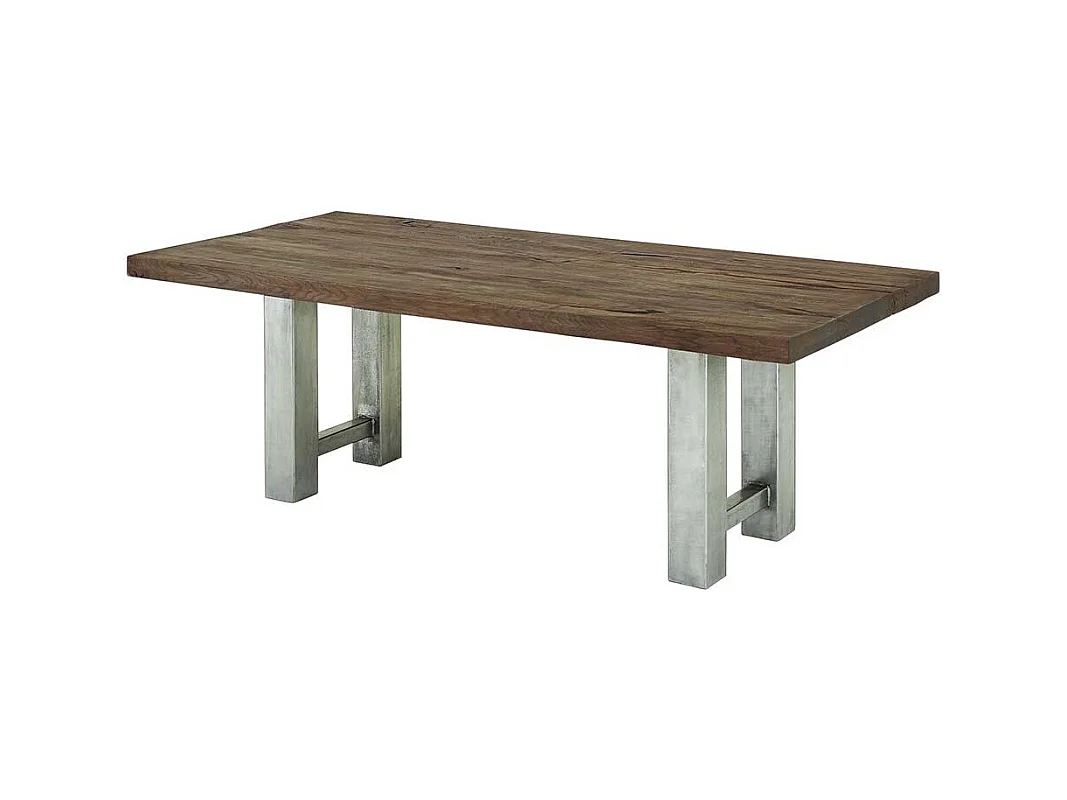 Küchentisch aus Wildeiche Massivholz Eisen