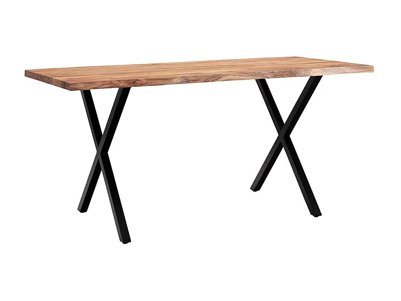 Esszimmertisch Tisch aus Akazie Massivholz und Metall