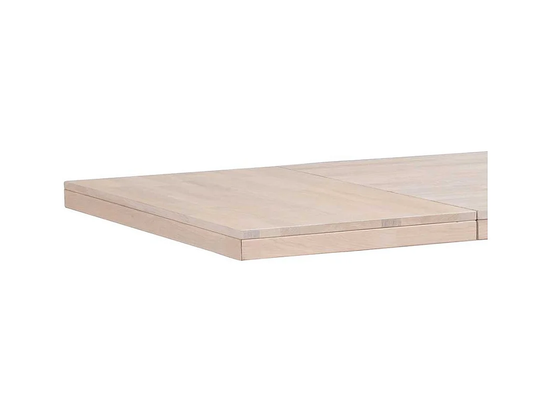 Esszimmer Tisch in Eichefarben White Wash Metallgestell