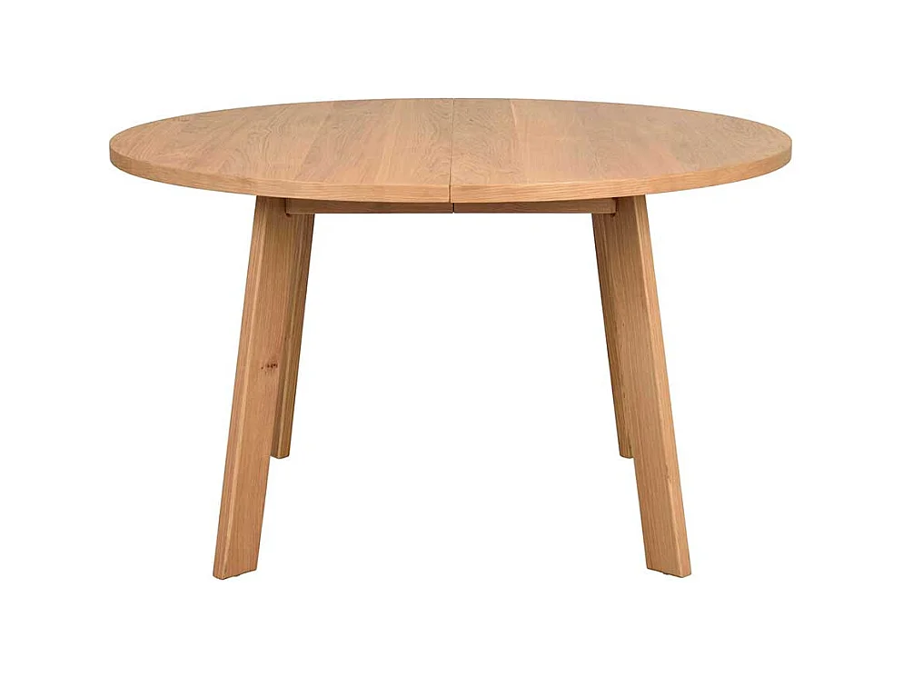 Esstisch rund modern in Eichefarben 75 cm hoch - optional verlängerbar