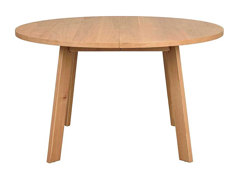 Esstisch rund modern in Eichefarben 75 cm hoch - optional verlängerbar