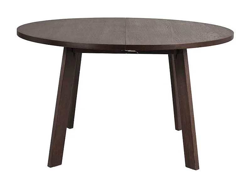 Küchen Tisch optional verlängerbar in Dunkelbraun geölt 75 cm hoch