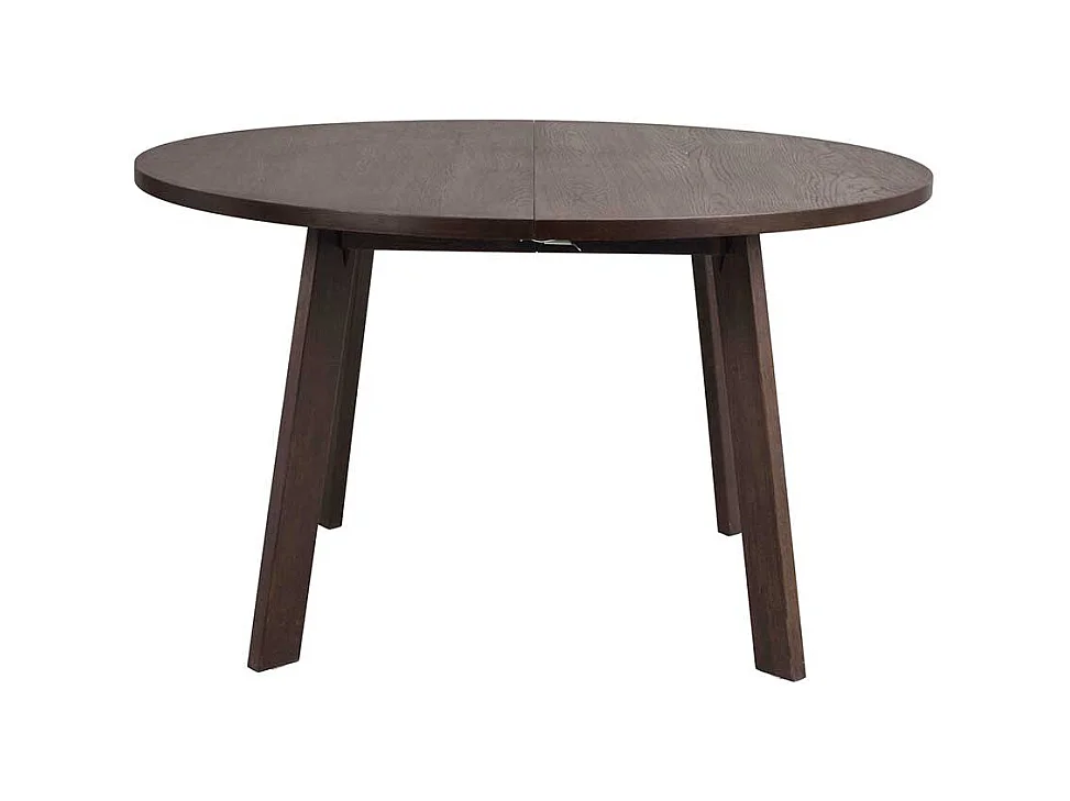 Küchen Tisch optional verlängerbar in Dunkelbraun geölt 75 cm hoch