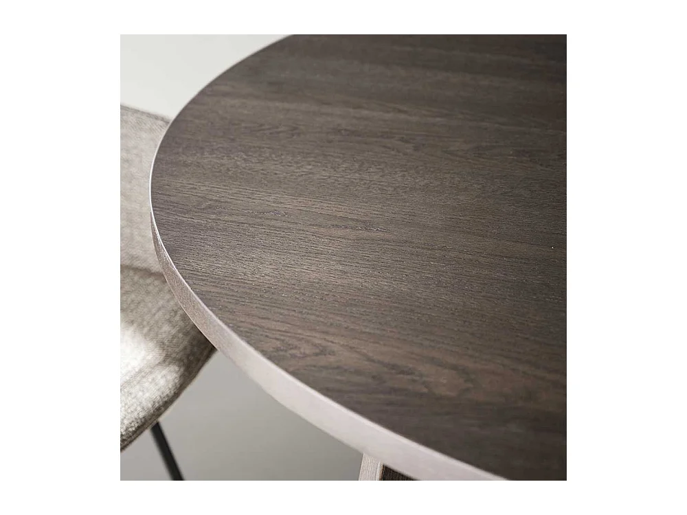 Küchen Tisch optional verlängerbar in Dunkelbraun geölt 75 cm hoch