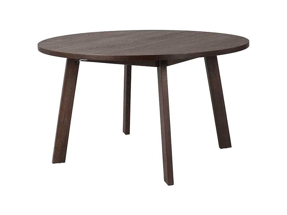 Küchen Tisch optional verlängerbar in Dunkelbraun geölt 75 cm hoch