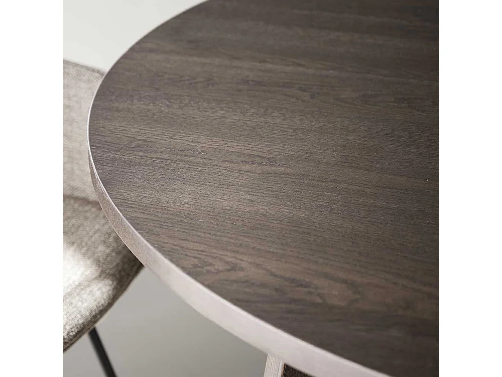 Küchen Tisch optional verlängerbar in Dunkelbraun geölt 75 cm hoch