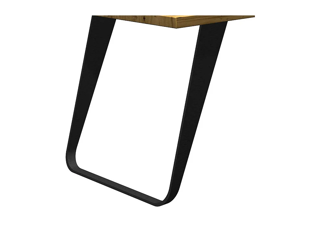 Hochwertiger Esstisch aus Eiche Massivholz Bügelgestell