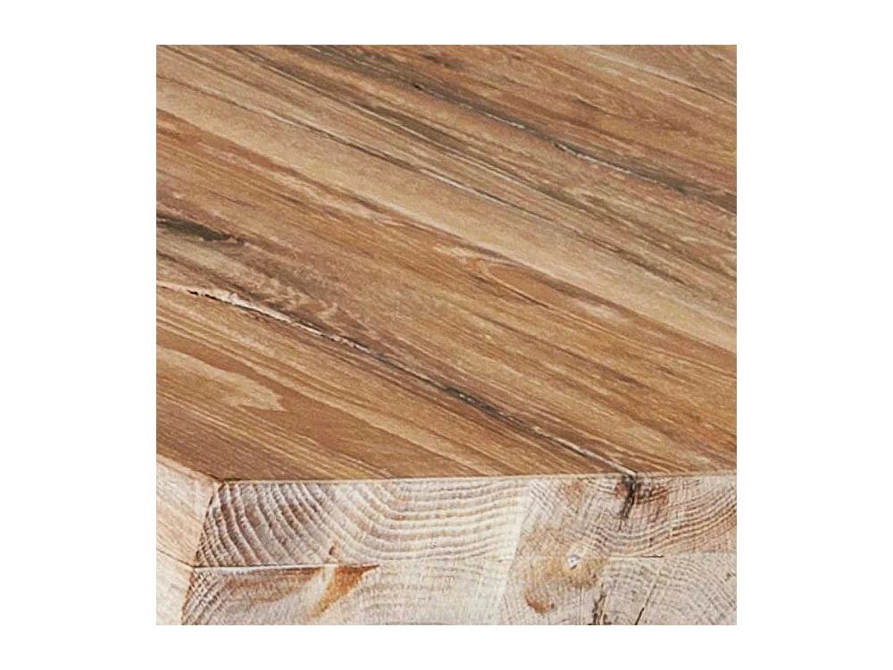 Baumkanten Tisch aus Akazie Massivholz Spider Gestell