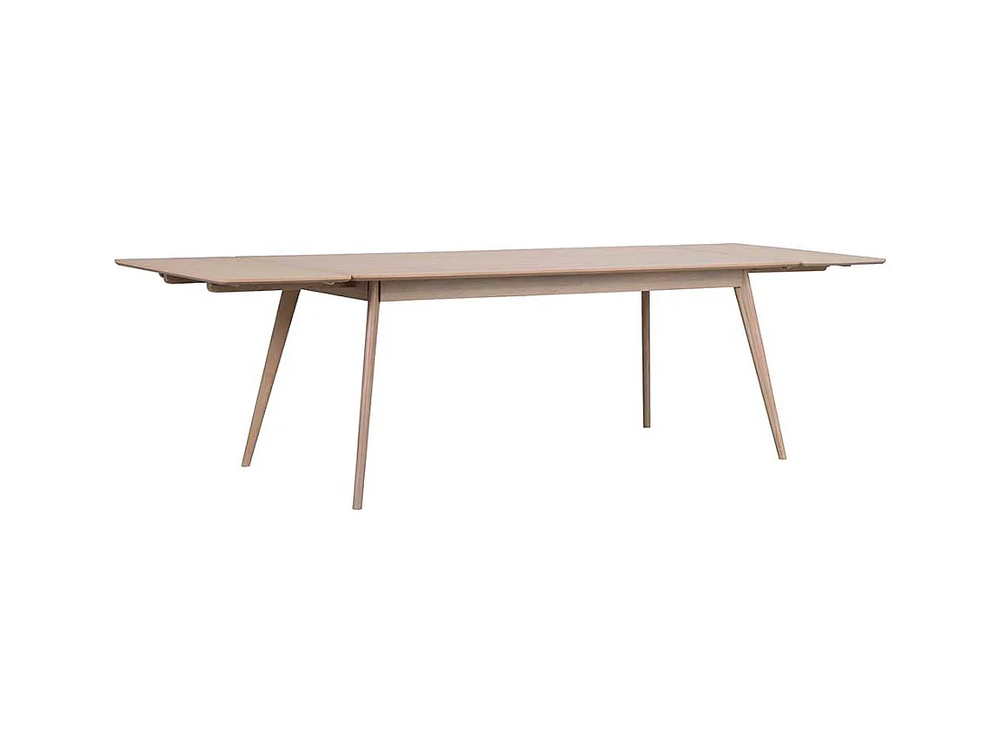 Esstisch mit Eiche White Wash furniert Skandi Design