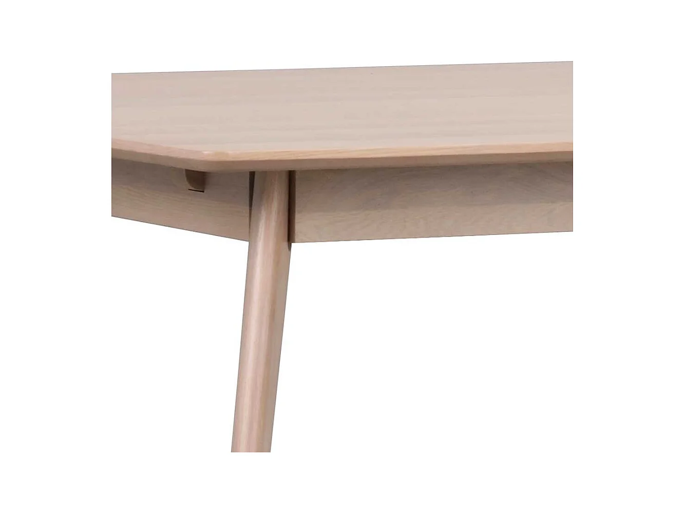 Esstisch mit Eiche White Wash furniert Skandi Design