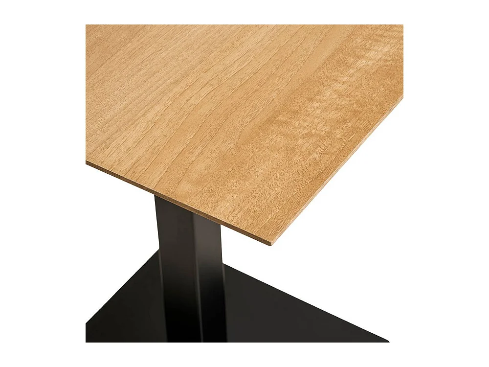 Esstisch Esszimmertisch in Eichefarben und Schwarz