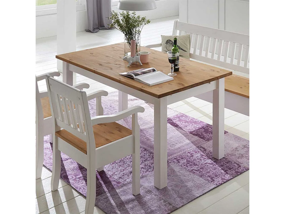 Massivholz Esstisch im Landhausstil Kiefer
