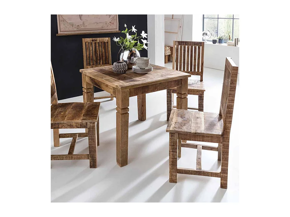 Esszimmertisch aus Holz massiv Landhaus rustikal