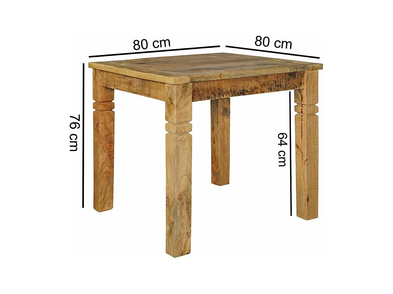 Esszimmertisch aus Holz massiv Landhaus rustikal