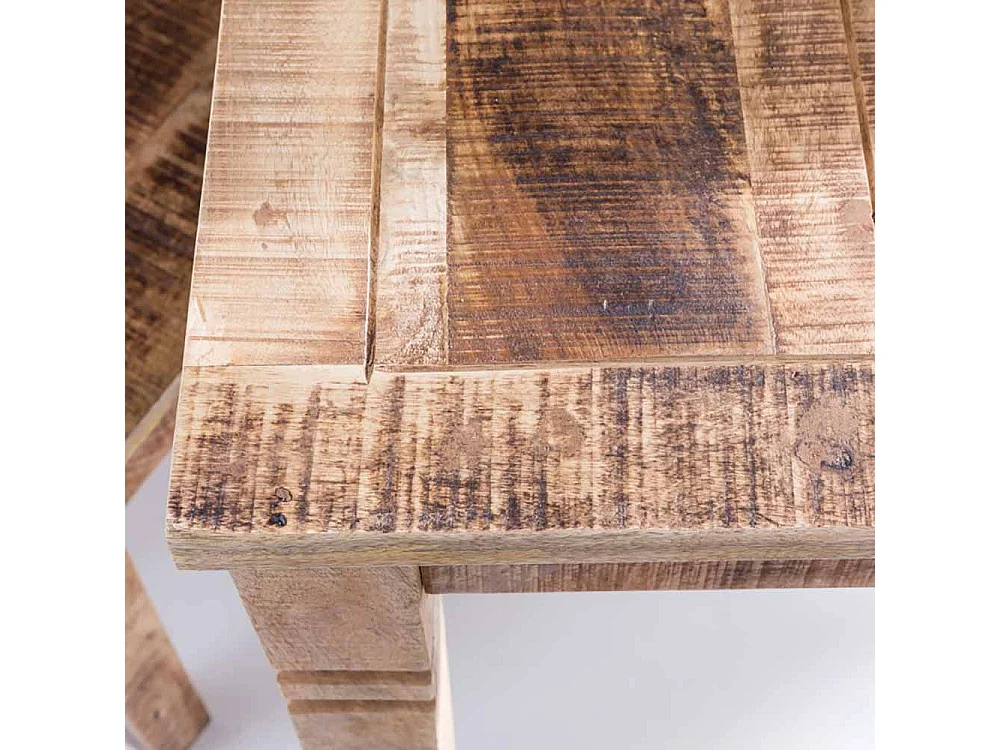 Esszimmertisch aus Holz massiv Landhaus rustikal