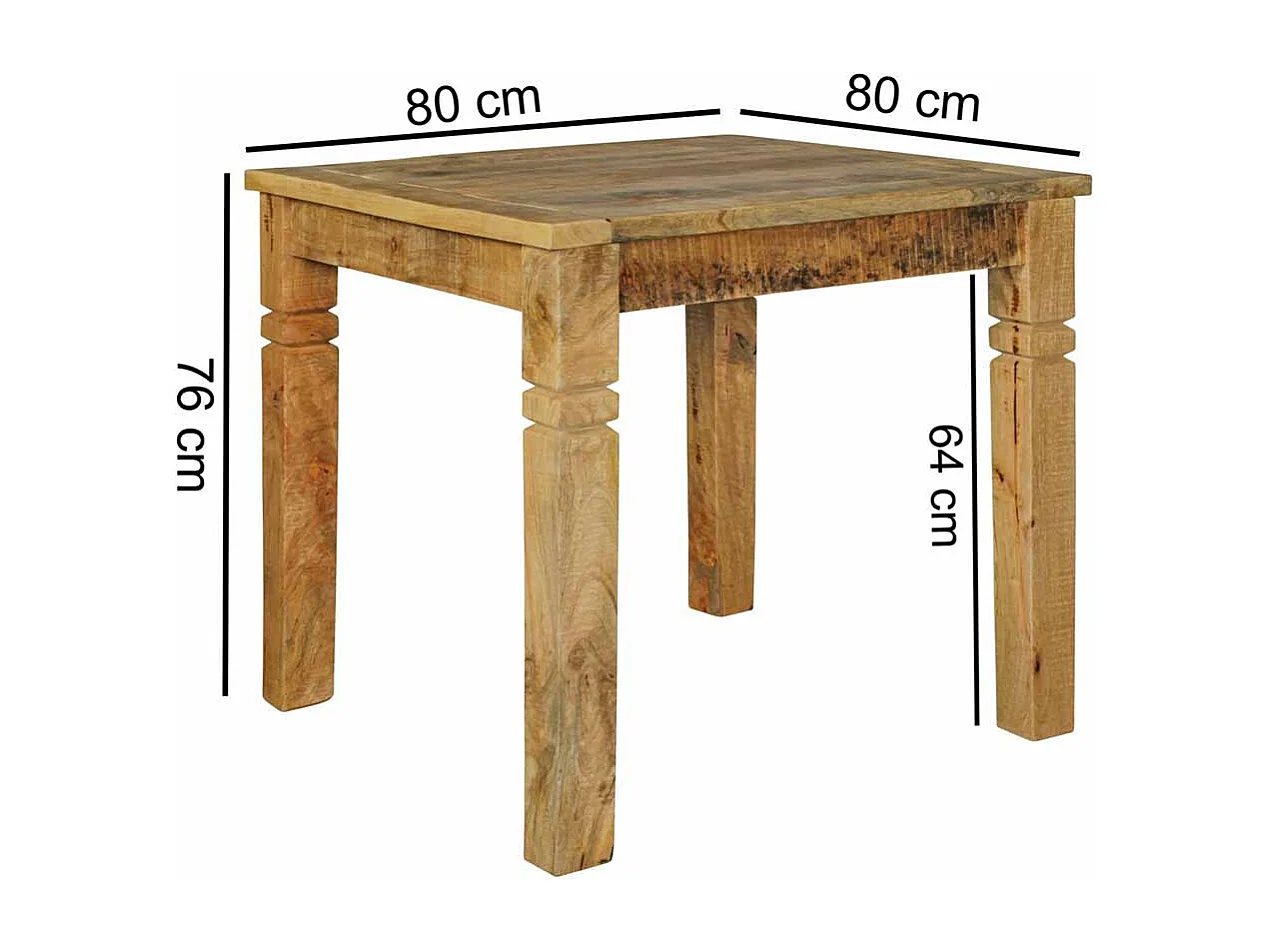 Esszimmertisch aus Holz massiv Landhaus rustikal