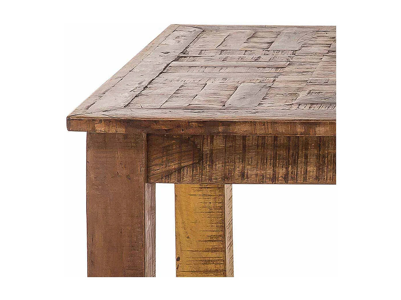 Esszimmertisch aus Mangobaum Recyclingholz 160 cm breit