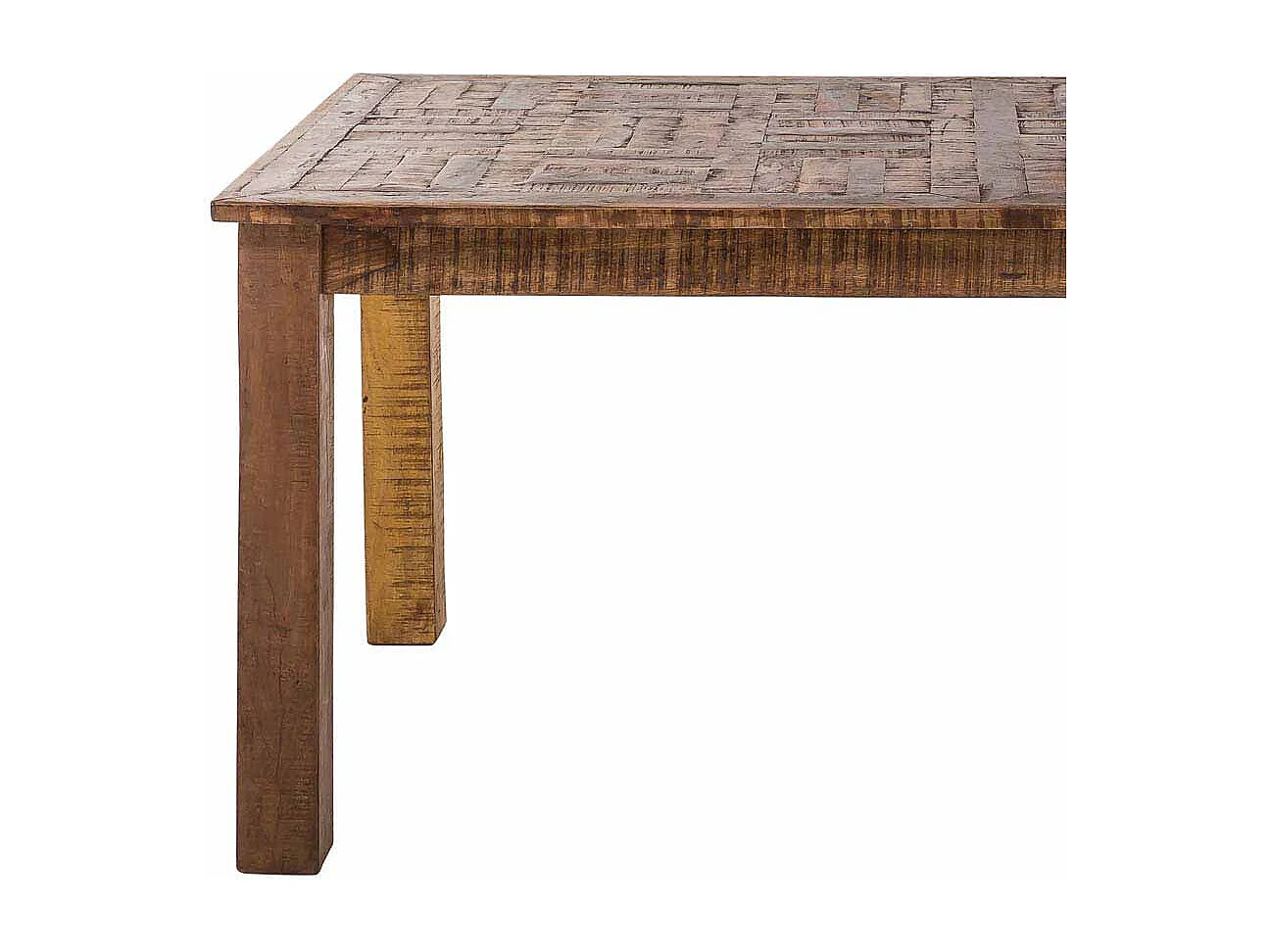 Esszimmertisch aus Mangobaum Recyclingholz 160 cm breit