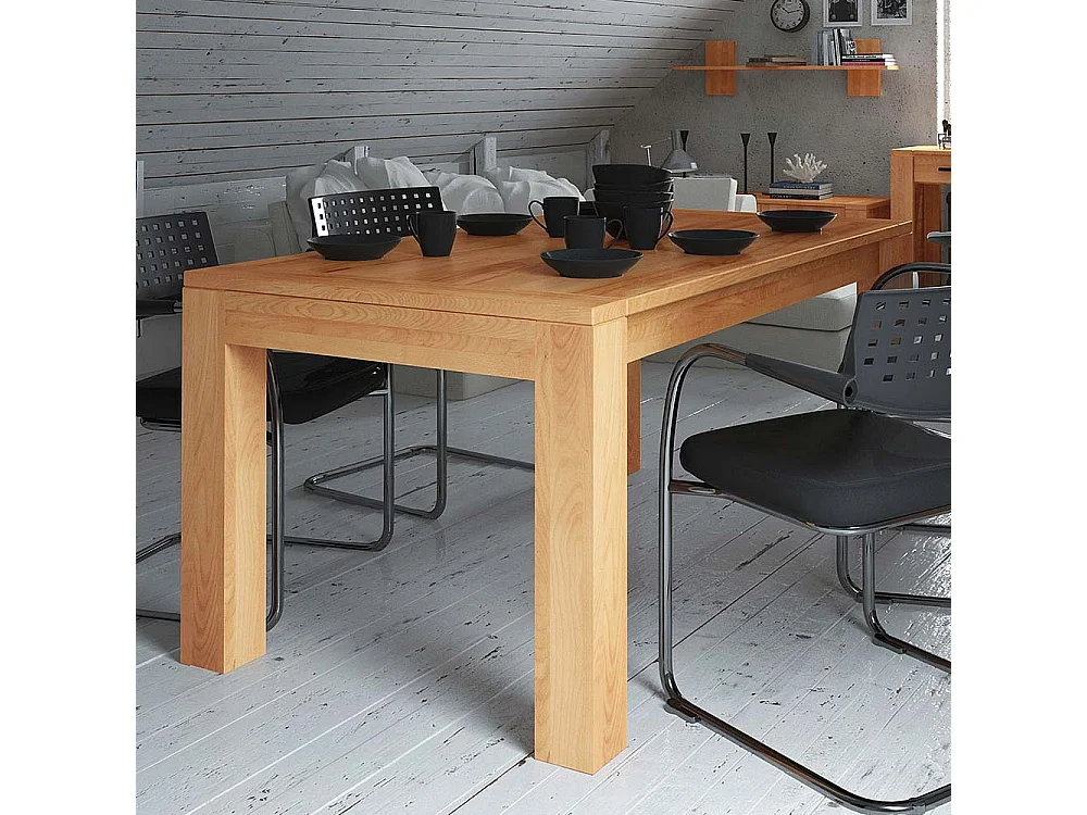 Massivholztisch für Esszimmer Kernbuche geölt