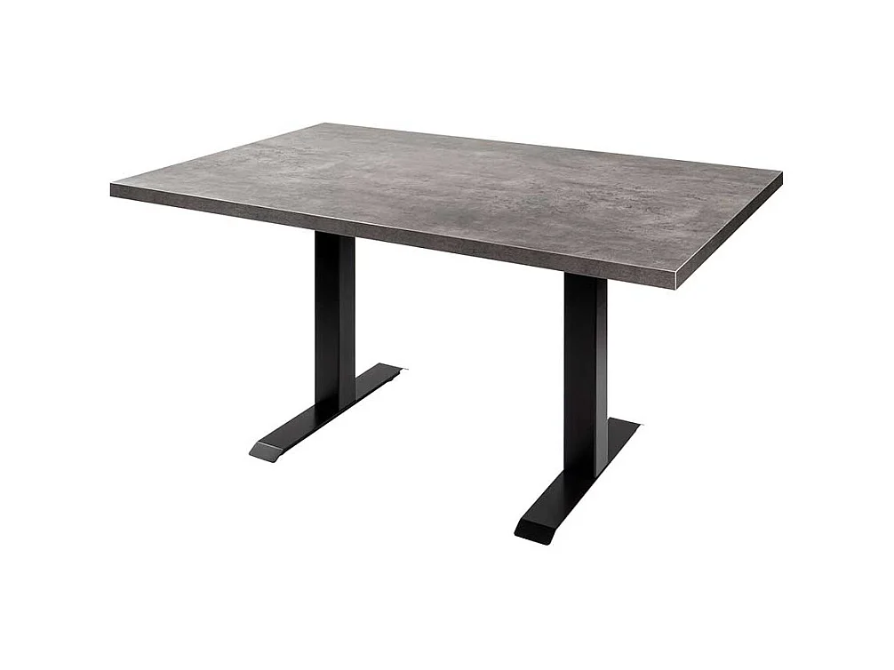Höhenverstellbarer Multifunktionstisch in Beton Grau und Schwarz