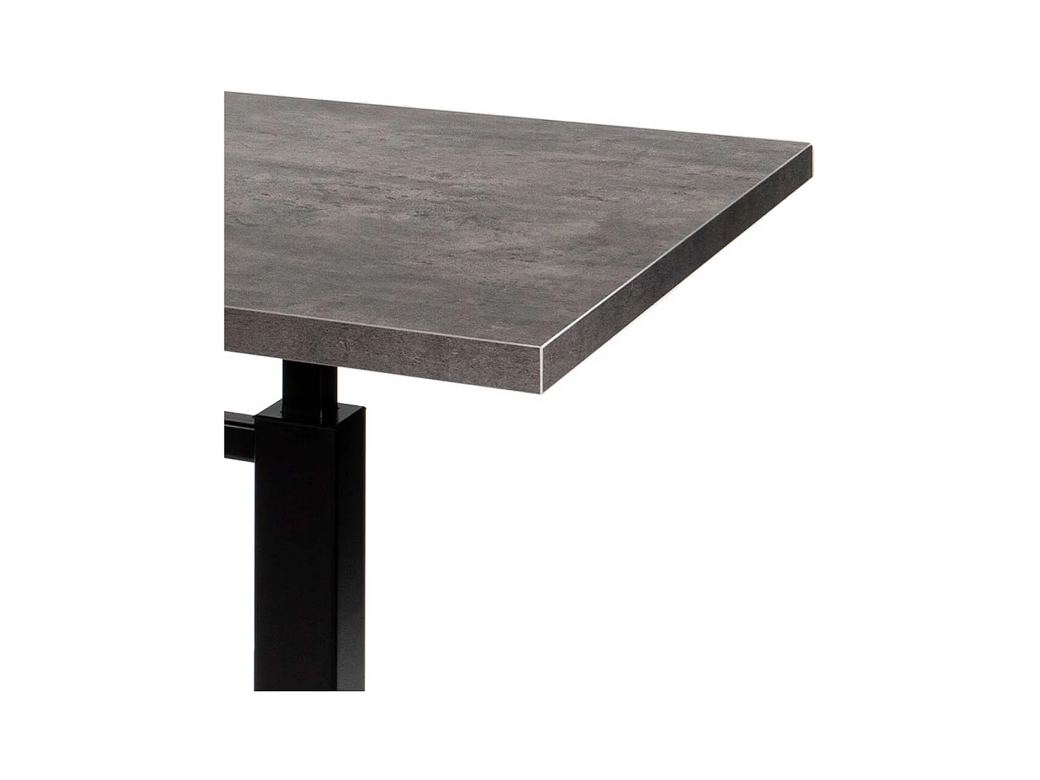 Höhenverstellbarer Multifunktionstisch in Beton Grau und Schwarz