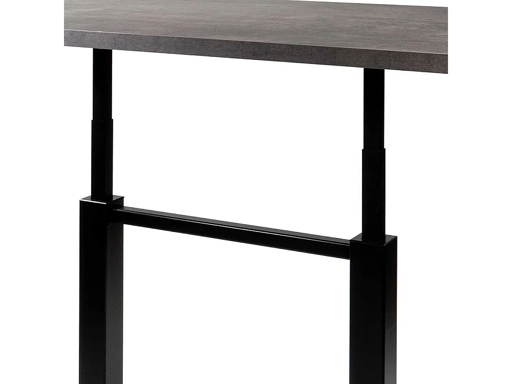 Höhenverstellbarer Multifunktionstisch in Beton Grau und Schwarz