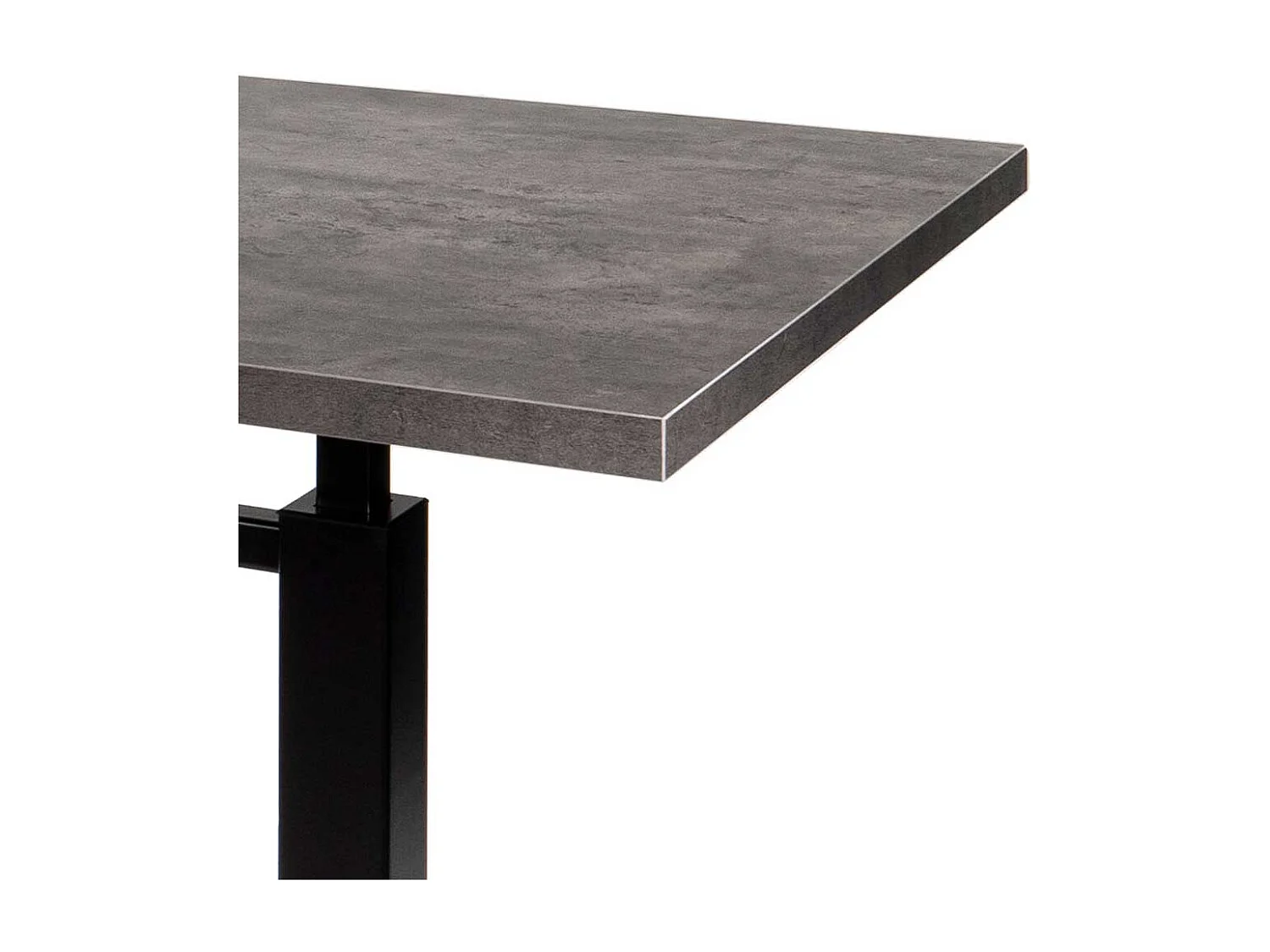Höhenverstellbarer Multifunktionstisch in Beton Grau und Schwarz