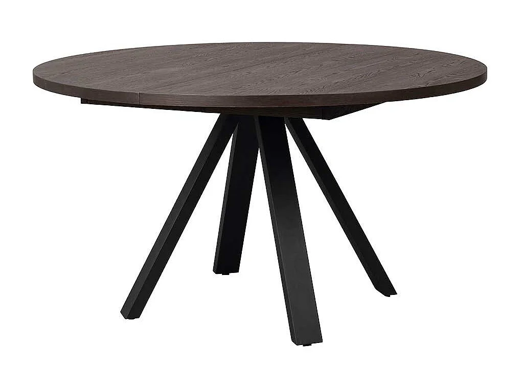 Moderner Esszimmer Tisch in Eiche Dunkelbraun Vierfußgestell