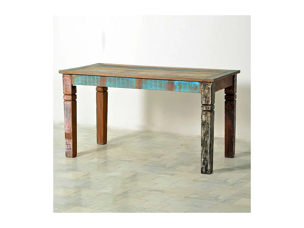 Esszimmertisch aus Massivholz Shabby Chic