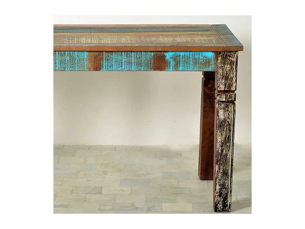 Esszimmertisch aus Massivholz Shabby Chic