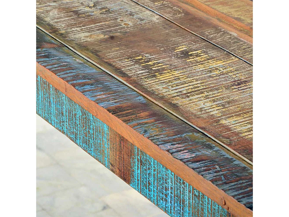 Esszimmertisch aus Massivholz Shabby Chic