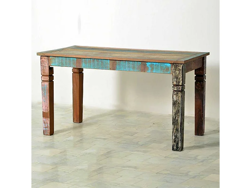 Esszimmertisch aus Massivholz Shabby Chic